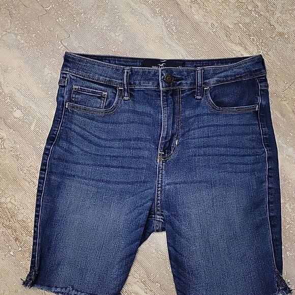 HOLLISTER WOMENS HIGH RISE SKINNY CLASSIC STRETCH CUTOFFS SIZE 27W - Picture 2 of 8